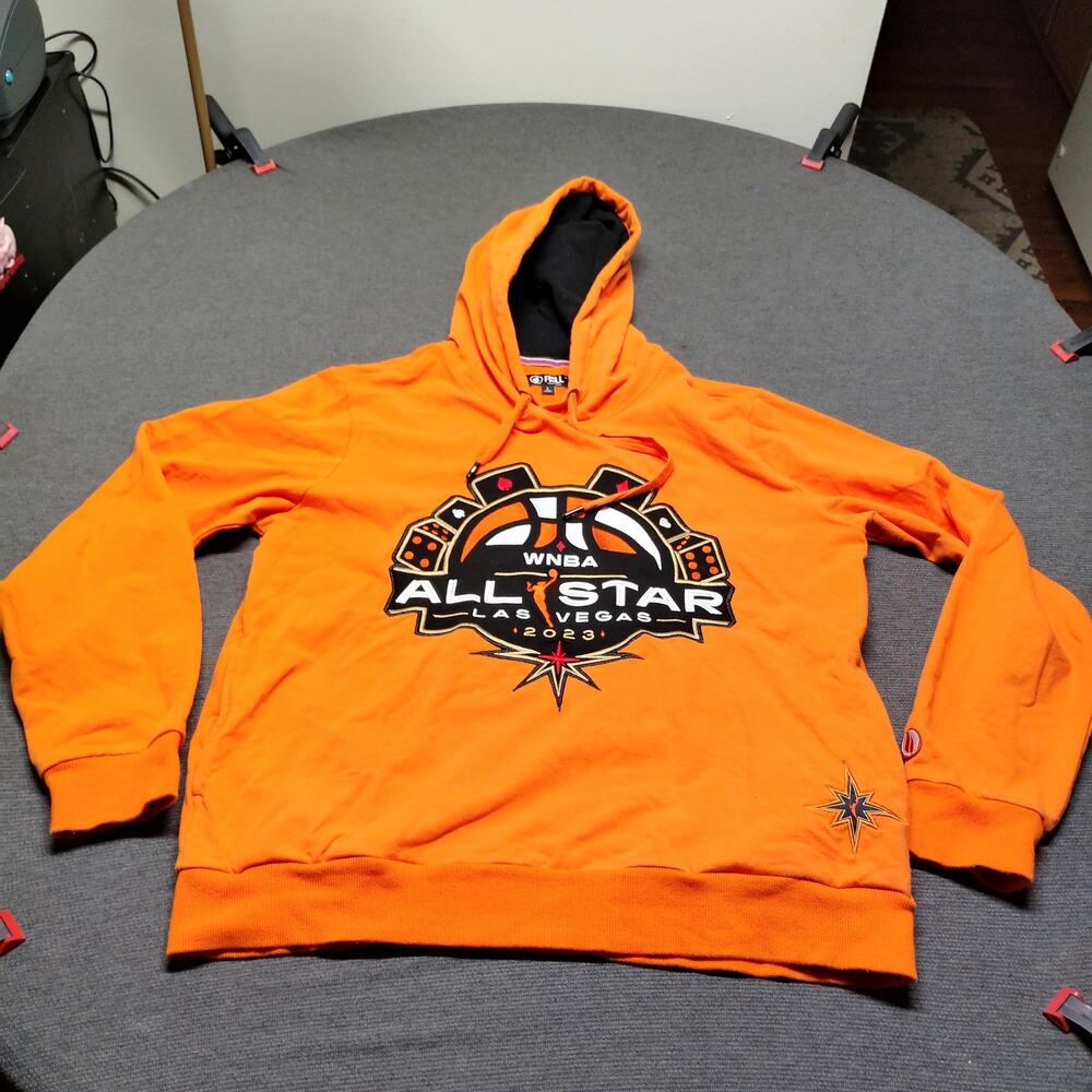 FISLL Unisex Orange 2023 WNBA All-Star Game Applique Long Sleeve Hoodie